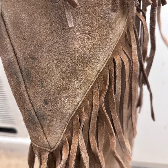 Suede Knee High Riding Style Boots "URI" Camel Womens 6 Sam Edelman Rockabilly - Picture 12 of 13